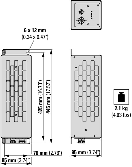 171926 Тормозной резистор, 100 Ом, 400 Вт (DX-BR100-0K4)