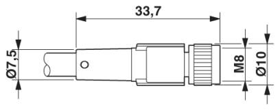 Phoenix contact 1409282 SAC-3-M8Y/0,15-PUR/3M8FS-4M8FS Кабель для датчика / исполнительного элемента