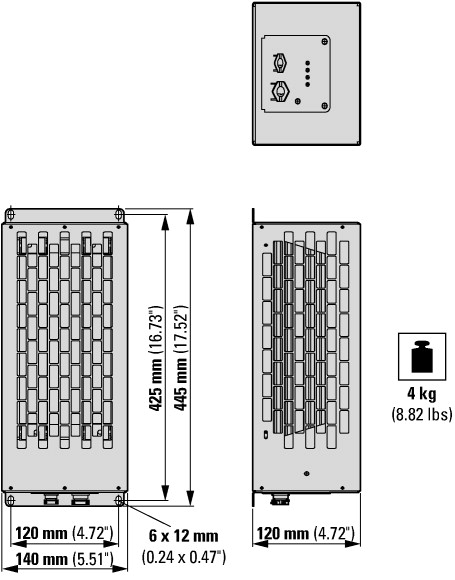 171910 Тормозной резистор, 50 Ом, 800 Вт (DX-BR050-0K8)