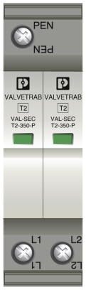 Phoenix contact 2905342 VAL-SEC-T2-2C-350 Разрядник для защиты от импульсных перенапряжений, тип 2