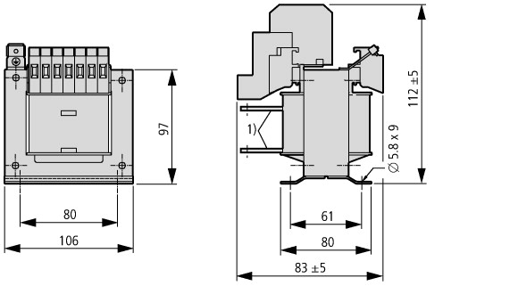 35248 Однофазный трансформатор , 200 ВА , 230 /230 В (STI0,2(230/230))