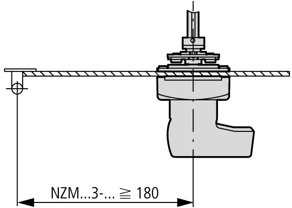 266634 Комплект для главного выключателя , красной ручкой , NZM 3 (NZM3-XHBR)