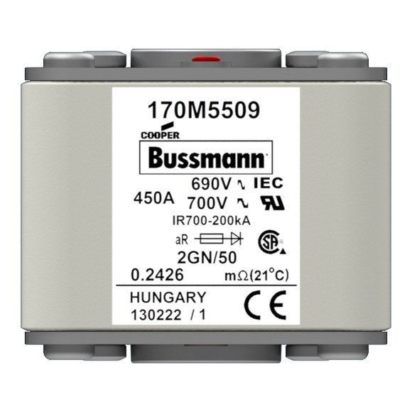 170M5509 Быстрый предохранитель 450A 690V 2GN/50 AR UC