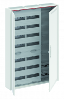 Шкаф 168М навесной с медиапанелями IP30, 1100x800x160 между DIN-рейками 125 мм и самозажимными клеммами N/PE и дверью с вент. отверстиями ComfortLine CA37VML