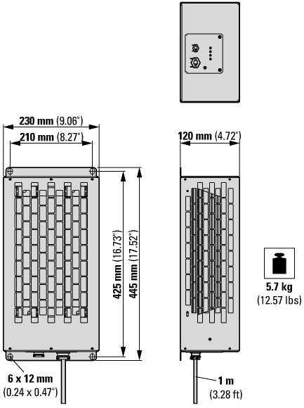 171895 Тормозной резистор, 150 Ом, 1400 Вт (DX-BR150-1K1)