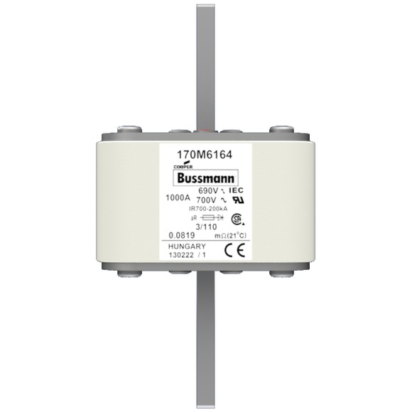 170M6164 Быстрый предохранитель 1000A 690V 3/110 AR UC