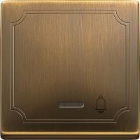 Schneider Electric MTN437843 MERTEN КЛАВИША с окош.д/св.инд. и маркировкой"звонок" АНТИЧНАЯ ЛАТУНЬ, SD