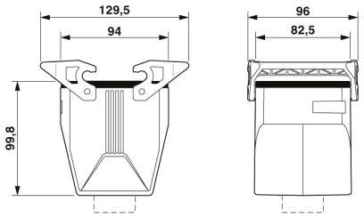 Phoenix contact 1424844 HC-STA-B32-CHWD-1TTM50-ELC-AL Корпус