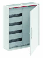 Шкаф 48 М навесной IP44, 650x550x160  с  расстоянием между DIN-рейками 125 мм винтовыми клеммами N/PE и монтажной платой ComfortLine CA24PZRU