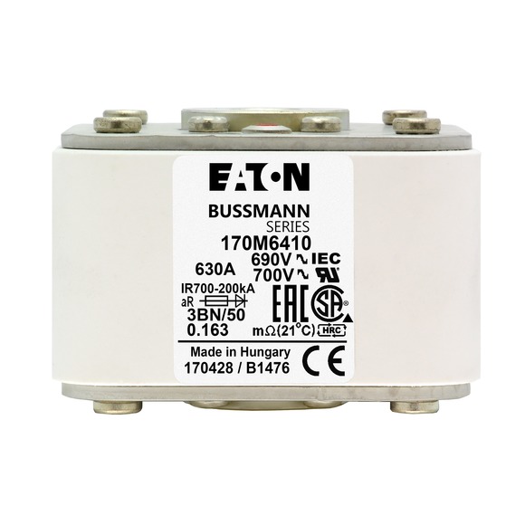170M6410 Быстрый предохранитель 630A 690V 3BN/50 AR UC