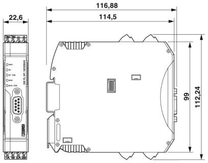Phoenix contact 2316365 GW PL DP/MODBUS Преобразователь протоколов