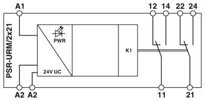 Phoenix contact 2981363 PSR-SCF- 24UC/URM/2X21 Реле сопряжения