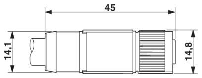 Phoenix contact 1404941 SAC-12P-MS/ 1,0-35T/FS SH SCO Кабель для датчика / исполнительного элемента