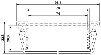 Phoenix contact 2200893 HC-ALU 6-78 PROFILE 150 Корпус для электроники