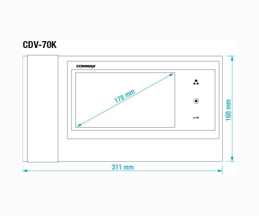 Commax CDV-70K синий