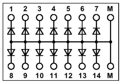 Phoenix contact 2950129 EMG 45-DIO14M Диодный модуль