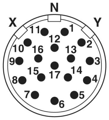 Phoenix contact 1601255 RC-17P1N1280B7 Кабельный соединитель