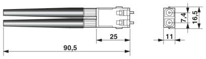 Phoenix contact 2313070 PSM-SET-SCRJ-DUP/2-HCS Штекерный соединитель для оптоволоконного кабеля