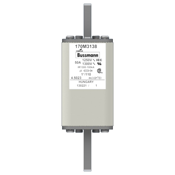 170M3138 Быстрый предохранитель 50A 1250V 1*/110 AR CU