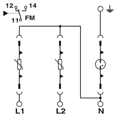 Phoenix contact 2910358 VAL-US-120/65/2+1-FM Устройство защиты от перенапряжений, тип 1/2
