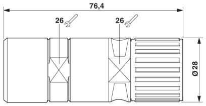 Phoenix contact 1605553 SF-5ES1N8AR4DU Кабельный соединитель