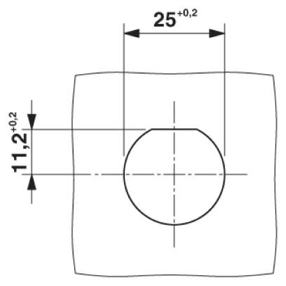 Phoenix contact 1410393 QPD W 4PE6,0 9-14 M25 1,0 BK Проходная деталь