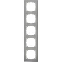 Schneider Electric MTN4050-3646 MERTEN M-Pure Decor РАМКА 5 постов, НЕРЖ.СТАЛЬ/АЛЮМИНИЙ, SM