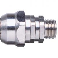 ABB 7TCA296100R0046 Фитинг PBF, прямой, никелированная латунь, серый, резьба PG11, Ø16, PBF16/PG11/B, 10 шт.