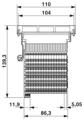 Phoenix contact 1580215 HC-D 64-A-TWIN-PER-M Адаптер клеммного модуля