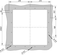 184236 Protective cover IP55, fixed mounted design (IZMX-DC40-F-1)