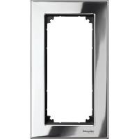 Schneider Electric MTN403839 MERTEN M-Elegance РАМКА металлическая 2 поста б/перегородки, ХРОМ, SM