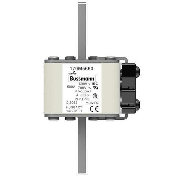 170M5660 Быстрый предохранитель 500A 690V 2FKE/90 AR UC