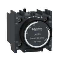 LADT4 Контакт дополнительный фронтальный 1НО+1НЗ с выдержкой на включение 10-180с для контакторов серии D Schneider Electric