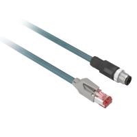 Schneider Electric XGSZ12E4503 КАБЕЛЬ, М12-RJ45, 3 М, ETHERNET