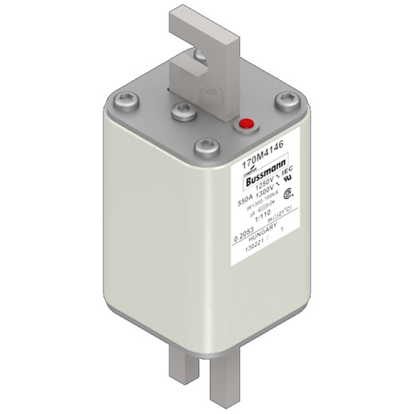 170M4146 Быстрый предохранитель 550A 1250V 1/110 AR CU