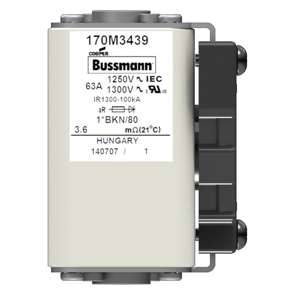 170M3439 Быстрый предохранитель 63A 1250V 1*BKN/80 AR CU
