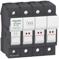 Schneider Electric DF103NV РАЗЪЕДИНИТЕЛЬ-ПРЕДОХРАНИТЕЛЬ 32A.С УКАЗАТЕЛЕМ СРАБАТЫВАНИЯ 3Р+N.10Х38