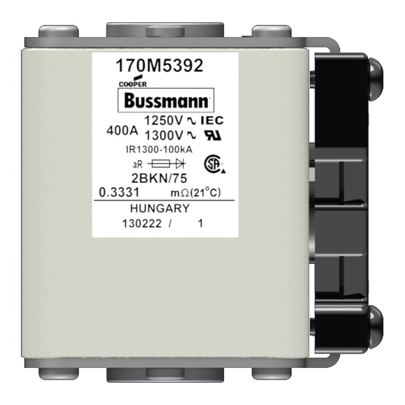 170M5392 Быстрый предохранитель 400A 1250V 2BKN/75 AR CU