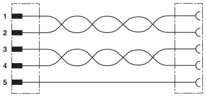 Phoenix contact 1533233 SAC-5P-M12MSB/ 3,0-900/M12FSB Системный кабель шины