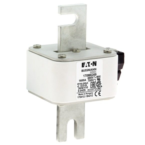 170M6269 Быстрый предохранитель 1600A 690V 3KN/110 AR UC