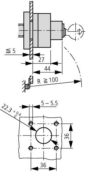 231957 Переключающий механизм с ключом. (S-SOND-KMS(*)-T0)
