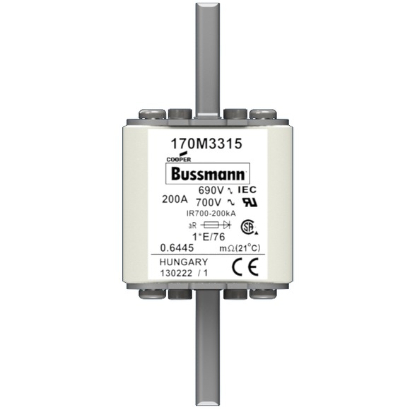 170M3315 Быстрый предохранитель 200A 690V 1*E/76 AR UC