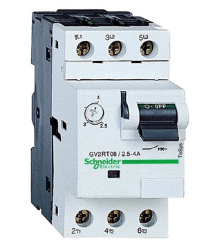 GV2RT10 Автоматический выключатель с комбнированным расцепителем 4-6, 3 А, 