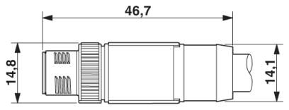 Phoenix contact 1430200 SAC-17P-MS/ 1,5-35T SH SCO Кабель для датчика / исполнительного элемента
