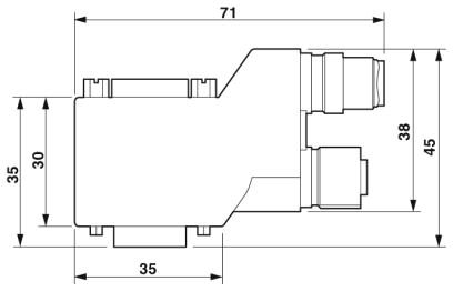 Phoenix contact 2902317 SUBCON-PLUS-PROFIB/90/PG/M12 Шинный штекер D-SUB