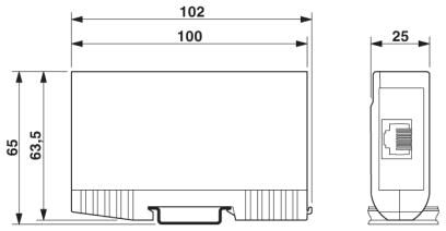 2881007 Phoenix contact DT-LAN-CAT.6+ Устройство защиты от перенапряжений