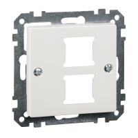 Schneider Electric MTN291619 MERTEN ЦЕНТР.ПЛАТА д/розетки RJ11/RJ45, 2 поста, ПОЛ.БЕЛЫЙ, QF SM