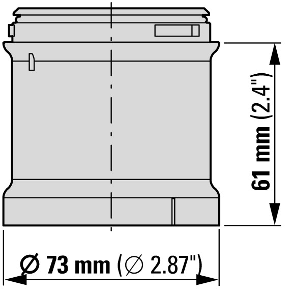 171465 Модуль постоянного свечения;желтый;светодиод;24 В (SL7-L24-Y)