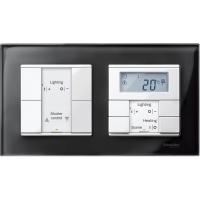 Schneider Electric MTN404203 MERTEN M-Elegance РАМКА стеклянная 2 поста, ЧЕРНЫЙ ОНИКС, SM