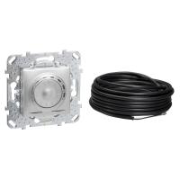 Schneider Electric MGU5.503.30ZD UNICA TOP ТЕРМОСТАТ теплого пола, выносной термодатчик, АЛЮМИНИЙ